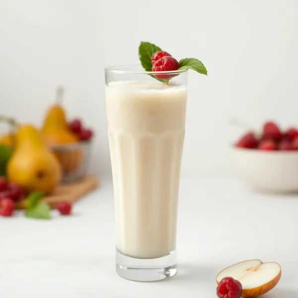 Fiber-Rich Pear Kefir Milk Smoothie