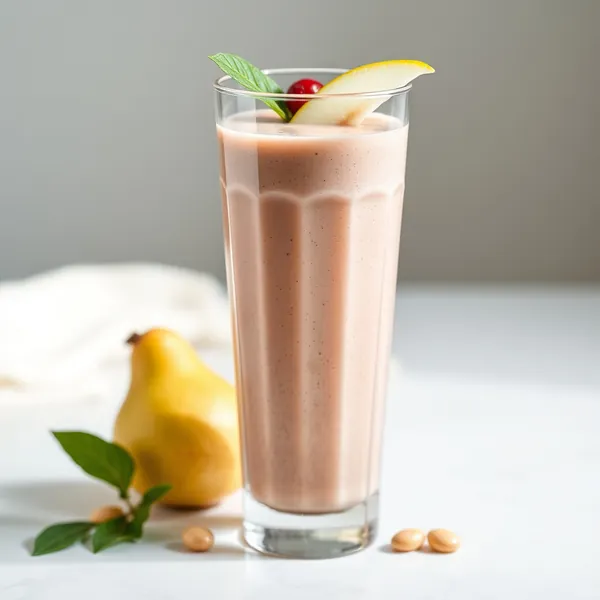 Smoothie di Pera e Latte di Macadamia Ricco di Fibre
