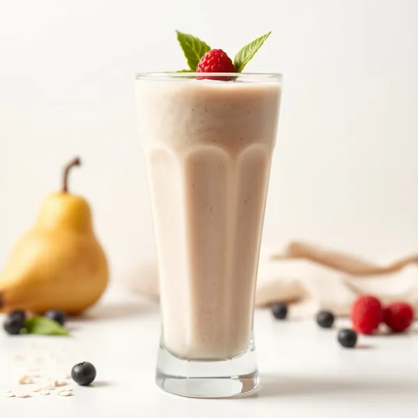 Fiber-Rich Pear Oat Milk Smoothie