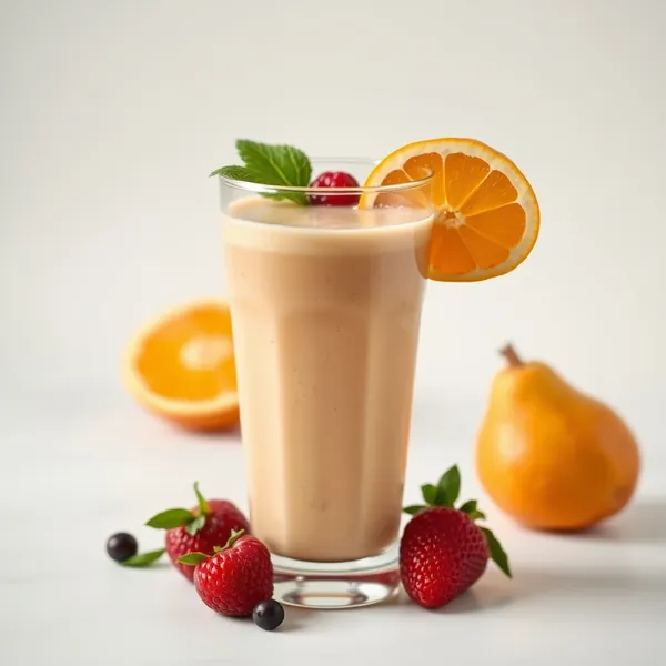 Fiber-Rich Pear Orange Juice Smoothie