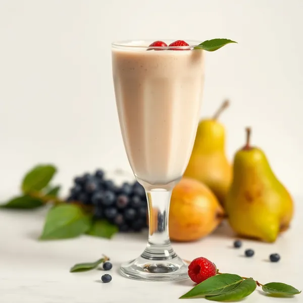 Fiber-Rich Pear Spelt Milk Smoothie