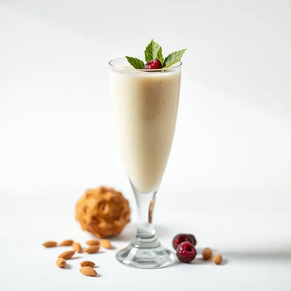 Smoothie Rico em Fibra de Abacaxi, Amêndoa e Leite de Coco