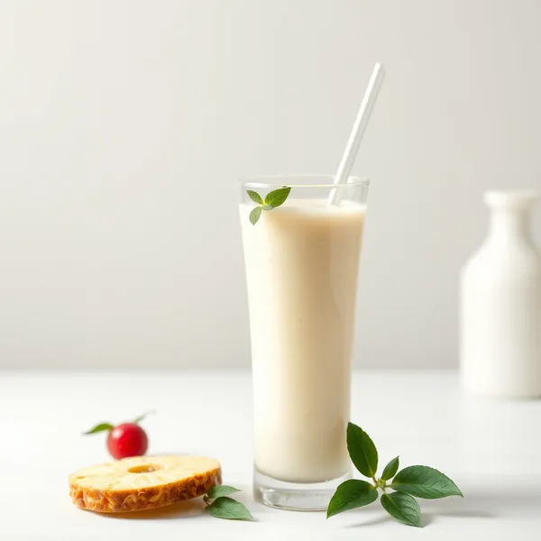 Smoothie Ananas et Yogourt Grec Riche en Fibres