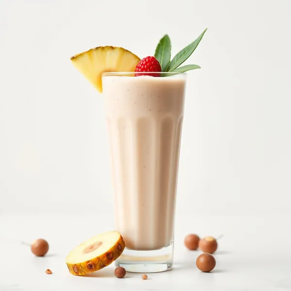 Fiber-Rich Pineapple Hazelnut Milk Smoothie
