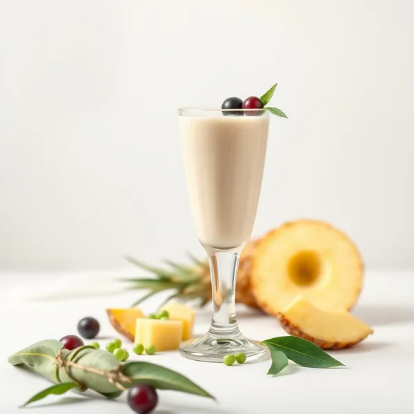 Fiber-Rich Pineapple Pea Milk Smoothie