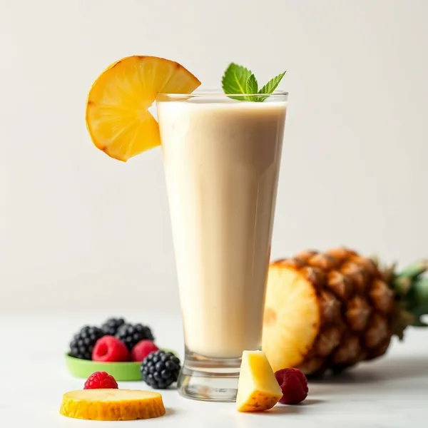 Frullato di Proteine di Ananas Ricco di Fibre