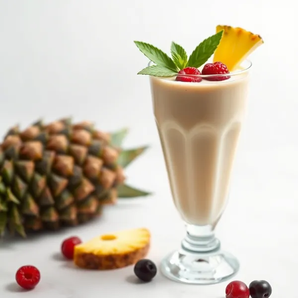 Fiber-Rich Pineapple Soy Milk Smoothie