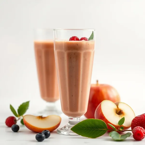 Batido de Suco de Maçã com Proteína e Fibra