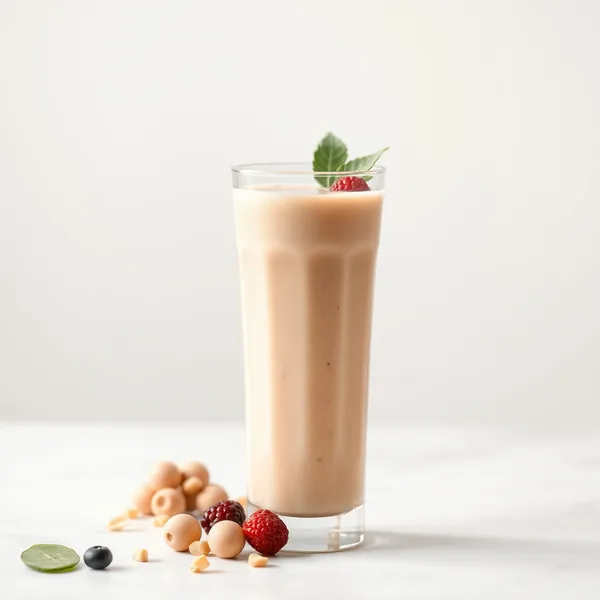 Fiber-Rich Protein Powder Macadamia Milk Smoothie