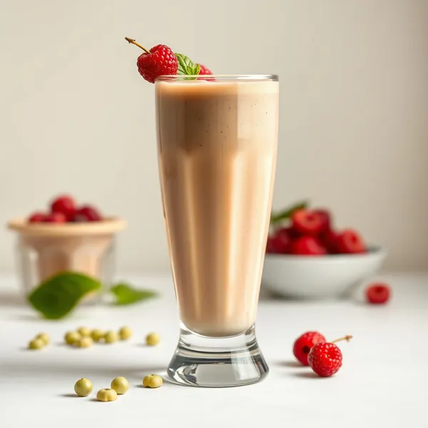 Frullato di Latte di Piselli Ricco di Fibre e Proteine