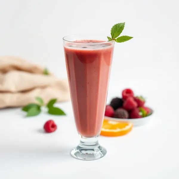 Fiber-Rich Raspberry Orange Juice Smoothie