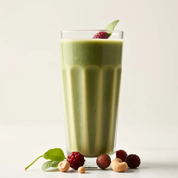 Fiber-Rich Spinach Cashew Milk Smoothie
