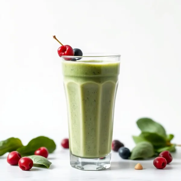 Fiber-Rich Spinach Hazelnut Milk Smoothie