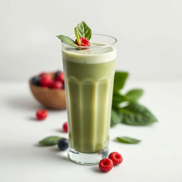 Smoothie de Espinafre e Leite de Cânhamo Rico em Fibra