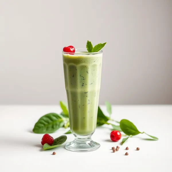 Smoothie de Protéine aux Épinards Riche en Fibres