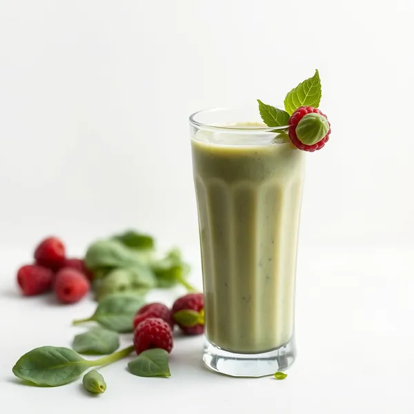 Fiber-Rich Spinach Rice Milk Smoothie