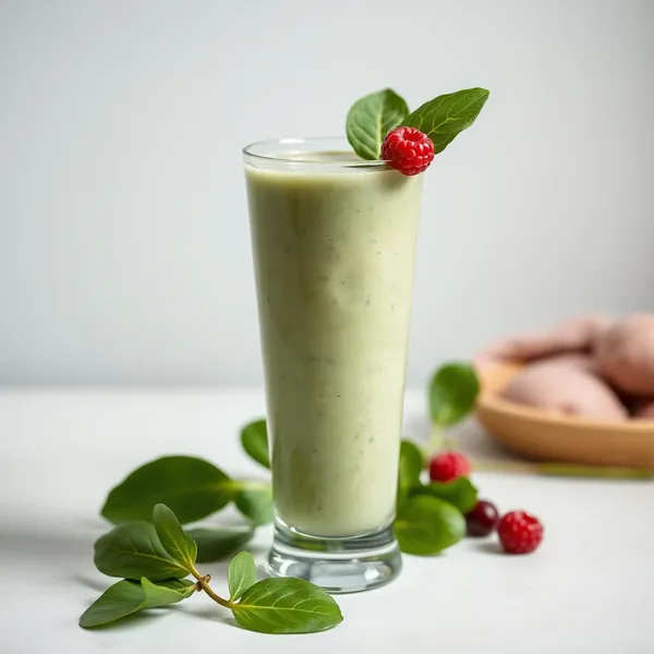 Smoothie de Espinafre Rico em Fibra e Leite de Espelta
