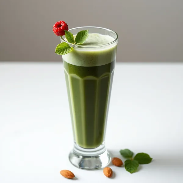 Fiber-Rich Spirulina Almond Milk Smoothie