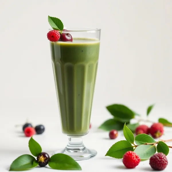 Fiber-Rich Spirulina Macadamia Milk Smoothie