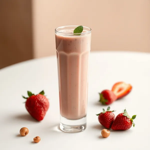 Smoothie Ricco di Fibre Fragola e Nocciole