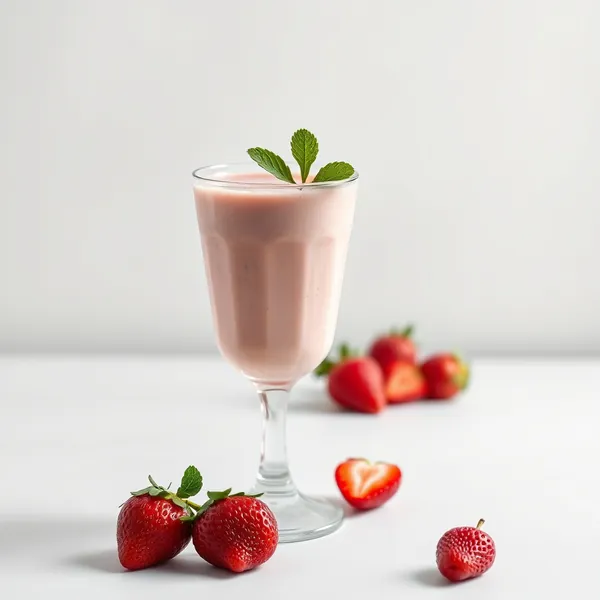 Fiber-Rich Strawberry Hemp Milk Smoothie