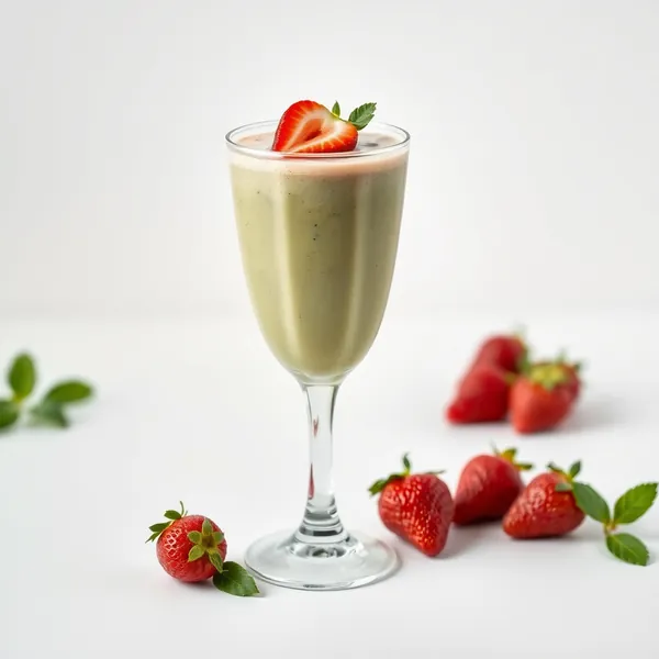 Smoothie al Te Matcha con Fragole Ricco di Fibre