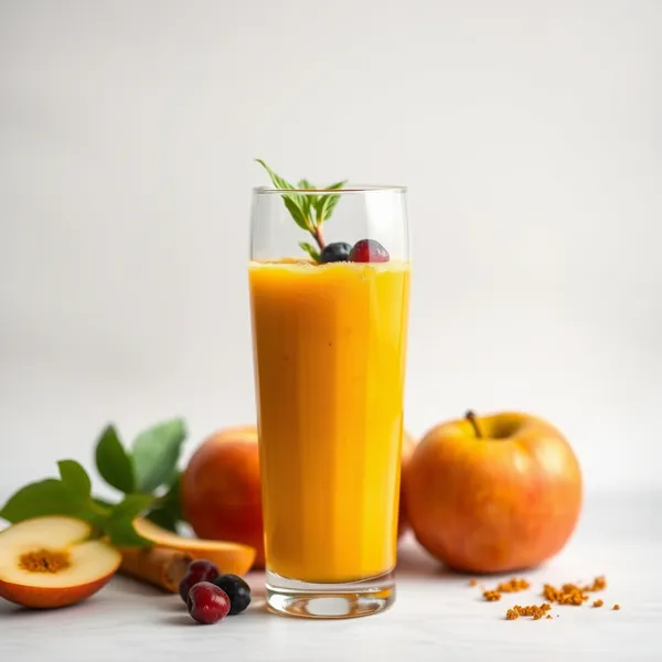 Smoothie de Maçã e Cúrcuma Rico em Fibra