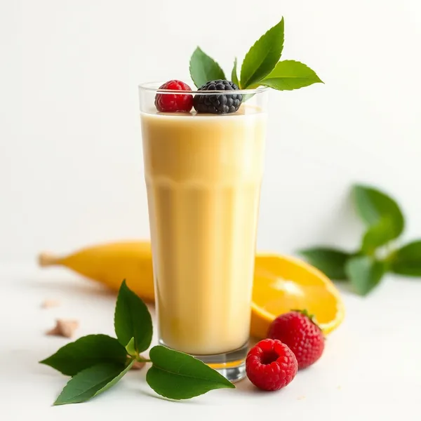 Smoothie de Kefir de Cúrcuma Rico em Fibra