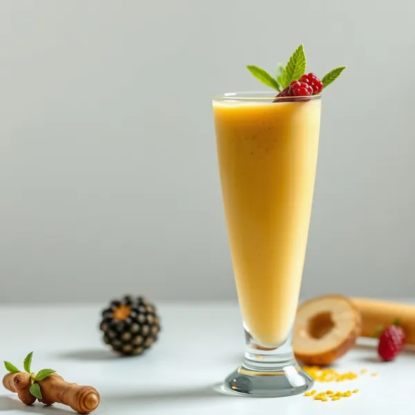 Fiber-Rich Turmeric Macadamia Milk Smoothie
