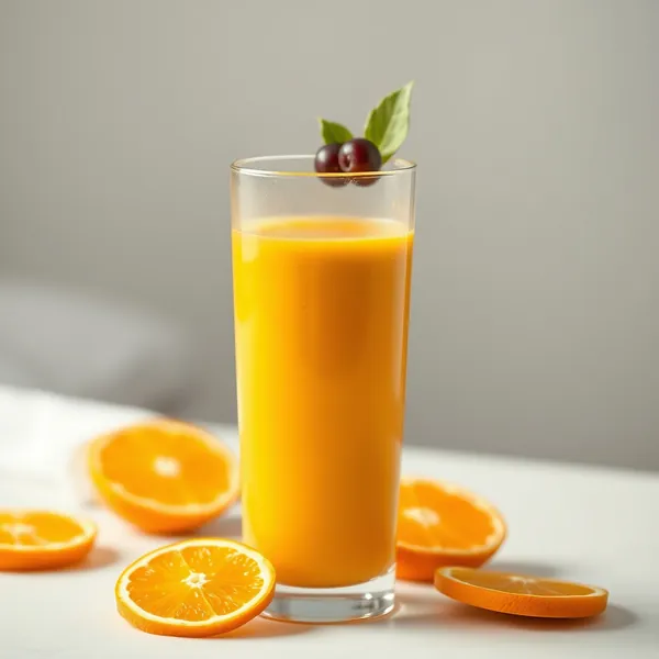 Fiber-Rich Turmeric Orange Juice Smoothie