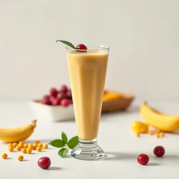 Frullato di Latte di Piselli e Curcuma Ricco di Fibre