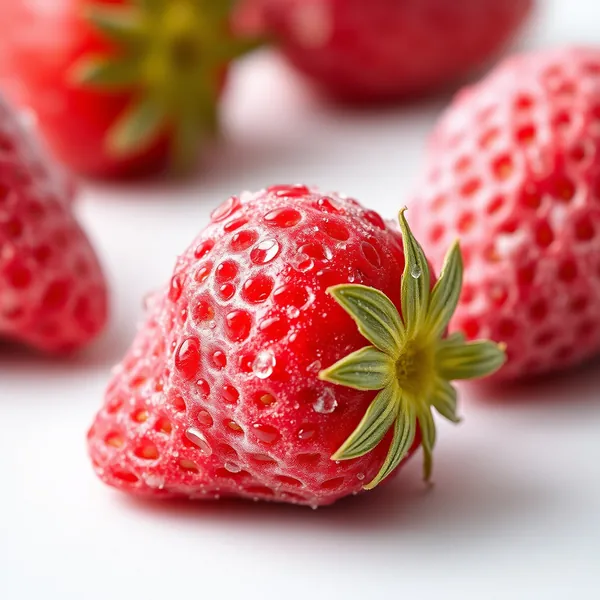 Gefrorene Erdbeeren