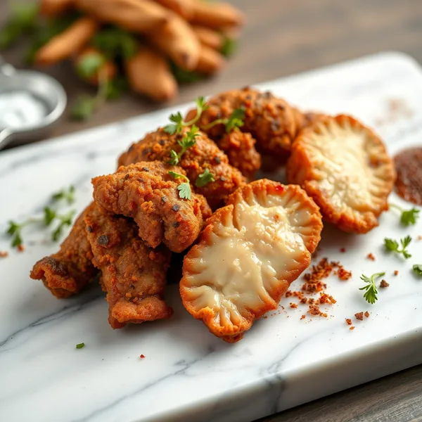 Frittierte Bison-Darm