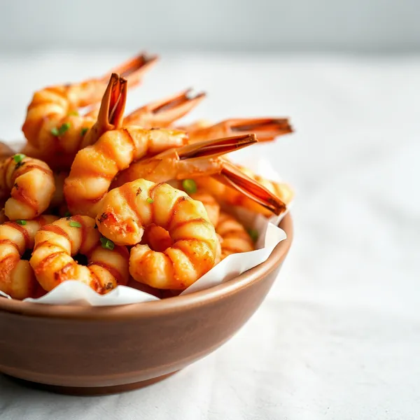 Fried Black Tiger Prawns