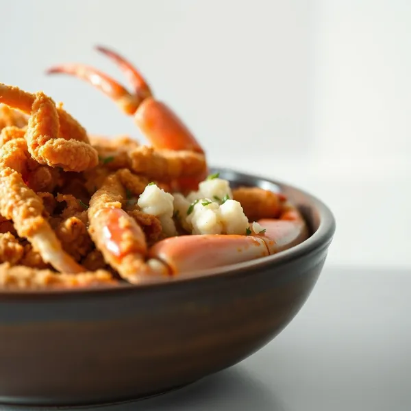 Fried Dungeness Crab
