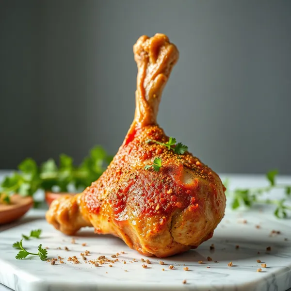 Gebratene Ziegenkeule