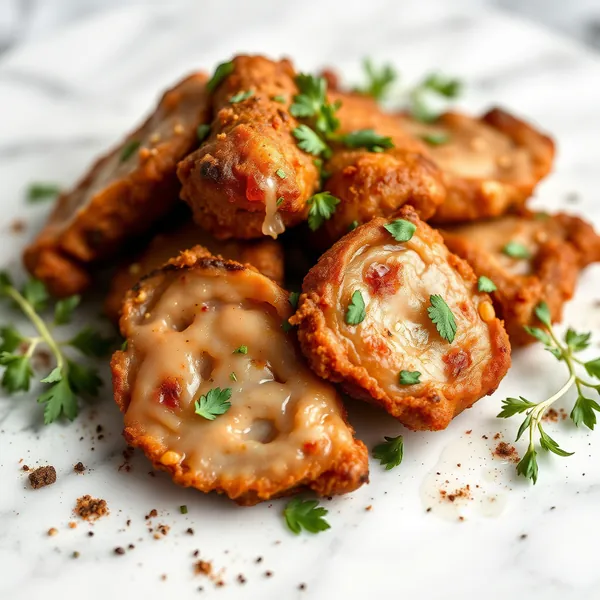 Gebratene Ziegenbries