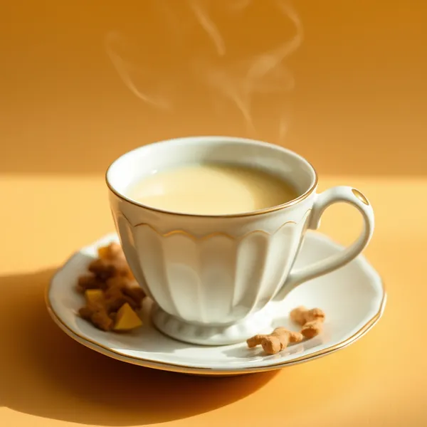 Kamelmilch mit Ingwer und Zitrone