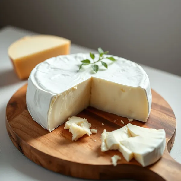 Formaggio Brie Alimentato con Erba