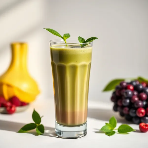 Smoothie Vert Detox d'Açaï et Matcha