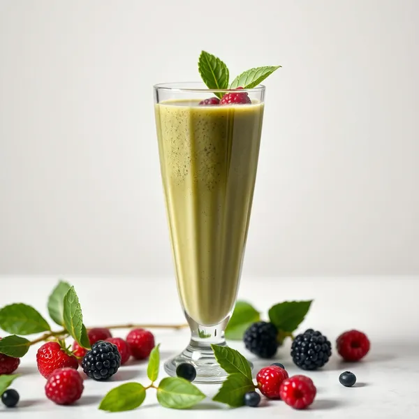 Smoothie Verde Detox di Açaí e Latte di Riso