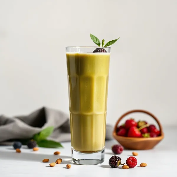 Green Detox Almond Butter Cold Brew Coffee Smoothie