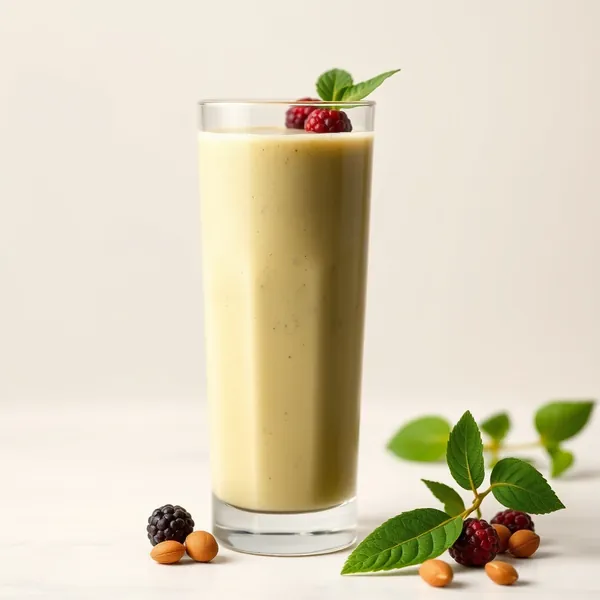 Smoothie Vert Detox avec Beurre d'Amande et Lait de Noisette