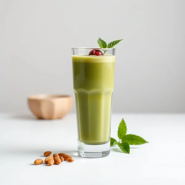 Smoothie Vert Détox à la Manteau d'Amande et Matcha