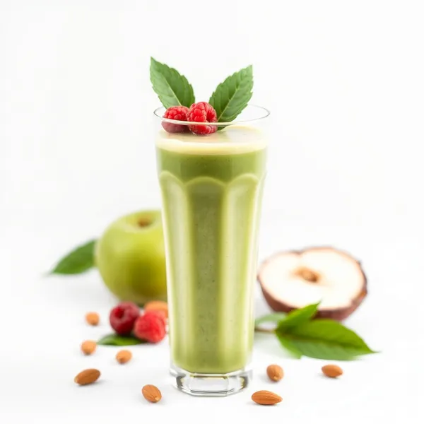 Green Detox Apple Almond Coconut Milk Smoothie