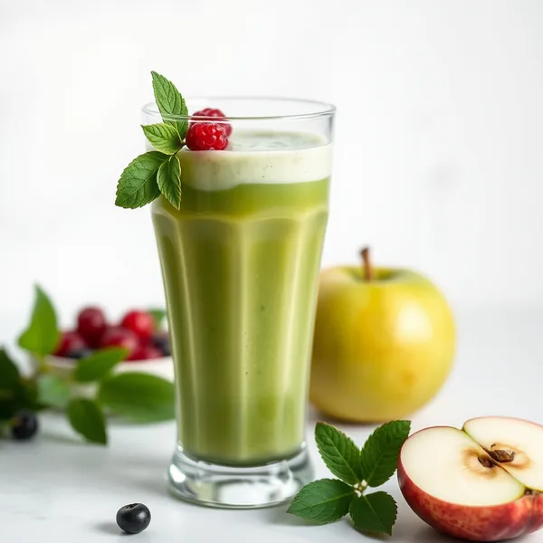 Smoothie Vert Detox Pomme et Yogourt Grec
