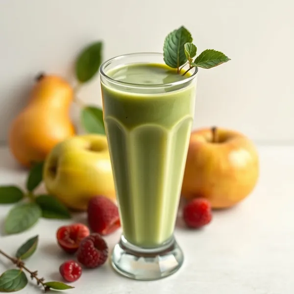 Smoothie Vert Détoxifiant Pomme et Lait de Chanvre