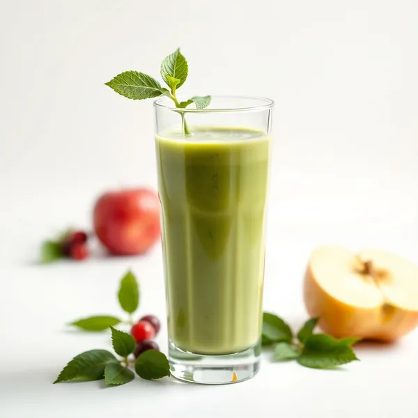 Smoothie Verde Detox di Mela e Kefir