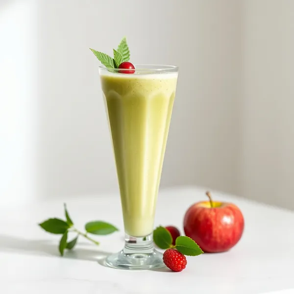 Smoothie Verde Detox di Mela e Latte di Macadamia