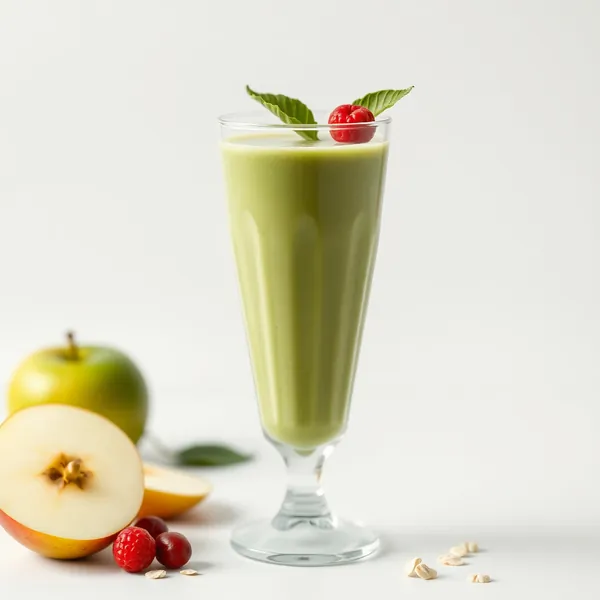Smoothie Vert Detox Pomme et Lait d'Avoine